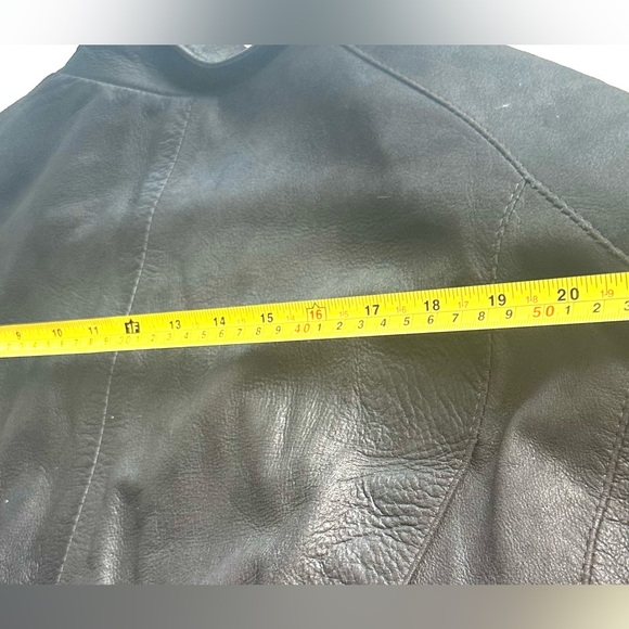 REMY vintage 80's Men's Lamb Skin Leather Bomber Jacket, Black, size 38 MODERN - Picture 9 of 13